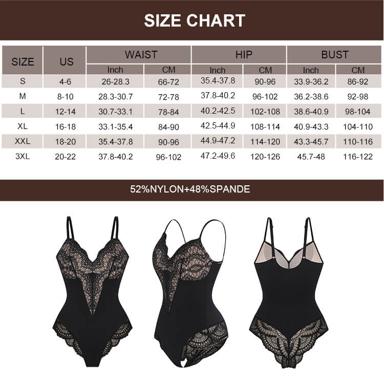 Lace Shaping Bodysuit.  Comfort. Sexy. Support.  Sophisticated. Versatile. Shapewear